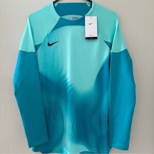 Nike Dri-Fit Aquamarine Blue Gardien IV Soccer Jersey Men's Sz S (DH7977-354)